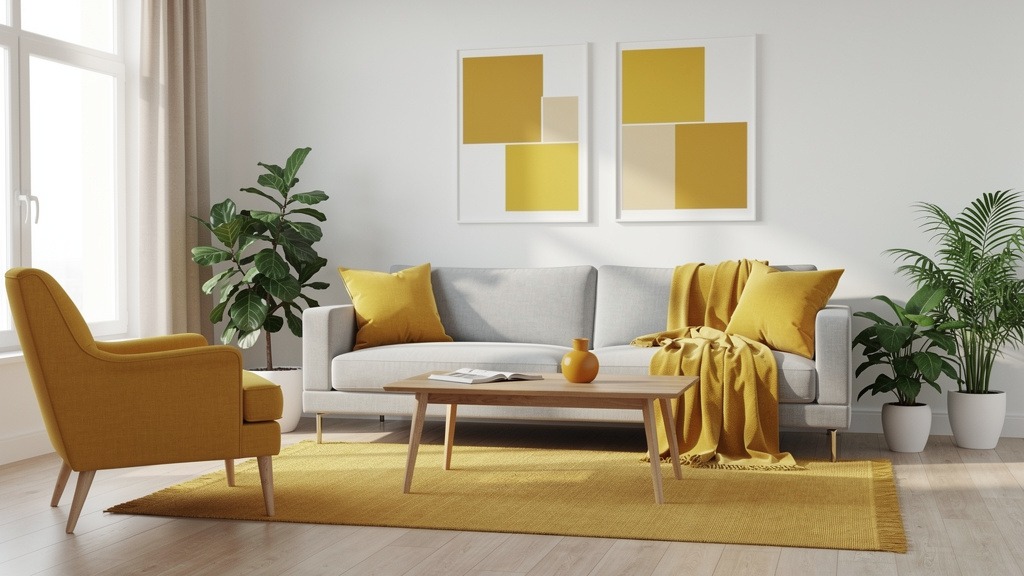 Où intégrer la déco jaune moutarde dans la maison ?