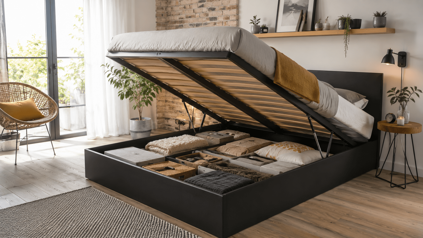 Pourquoi choisir un lit coffre 160x200 pour optimiser votre espace
