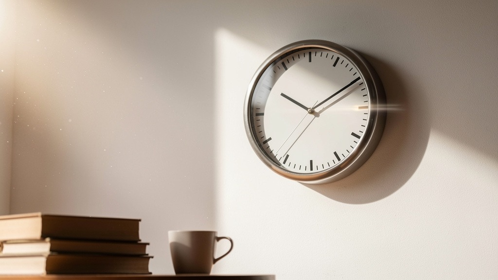 Que dit le tic-tac d'une horloge sur le temps ?