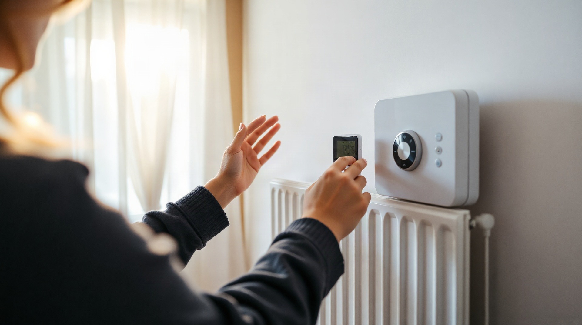 Radiateur à inertie dans une chambre