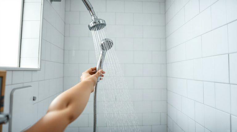 Prix d’une douche de 5 minutes : combien ça coûte vraiment en 2026 ? Pommeau de douche avec jet d'eau